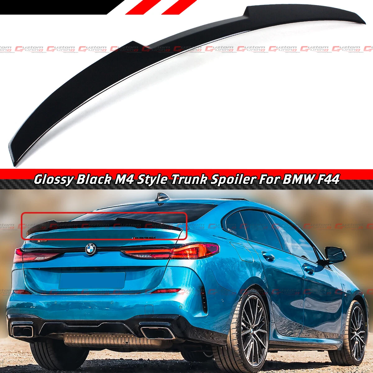 FOR 2020 23 BMW F44 228i M235i GRAN COUPE BLACK M4 STYLE HIGHKICK