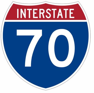 Interstate 70 Sticker Decal R918 Highway Sign 