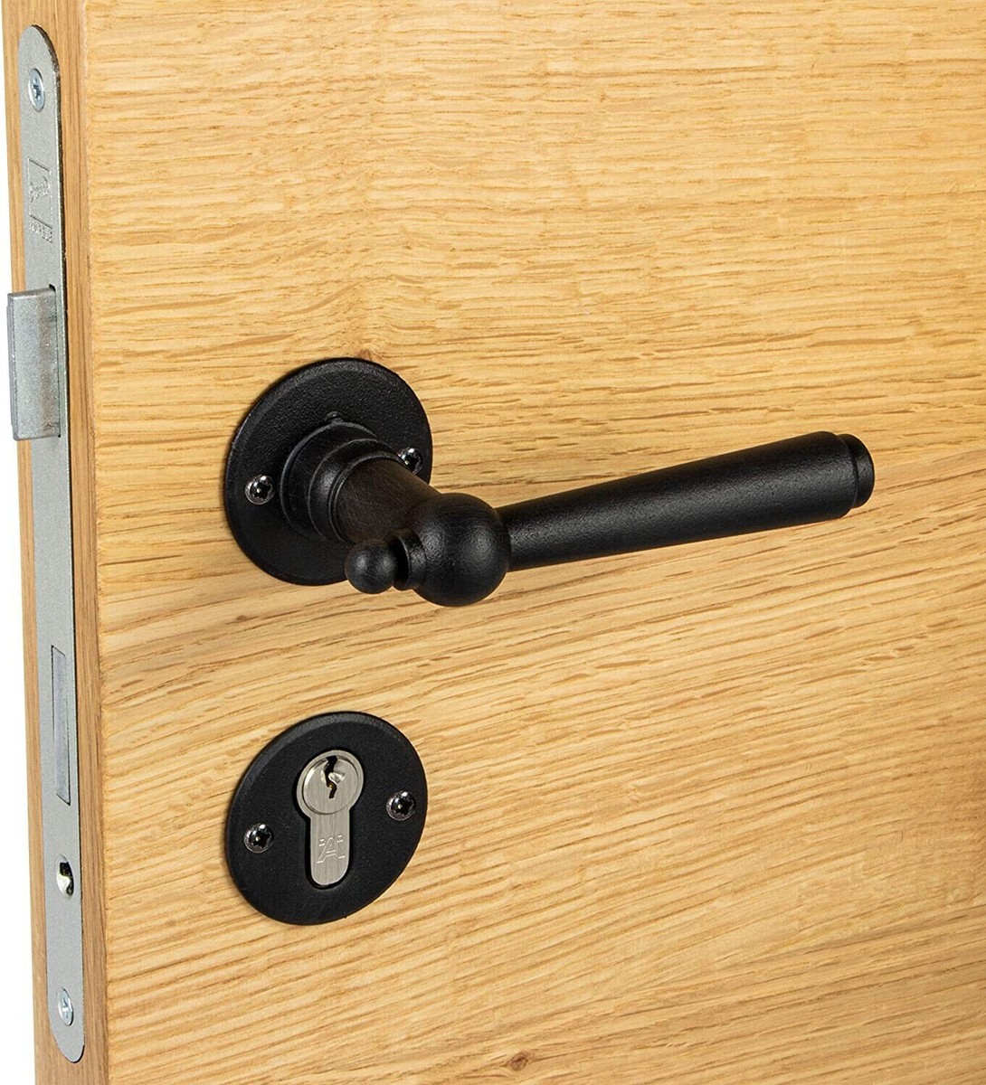 Infinity Decor Set Di Maniglie Per Porte Interne Curve Cromate Su Rosetta – Duo Lucido E Cromo Satinato (1 Paio - Foto 8