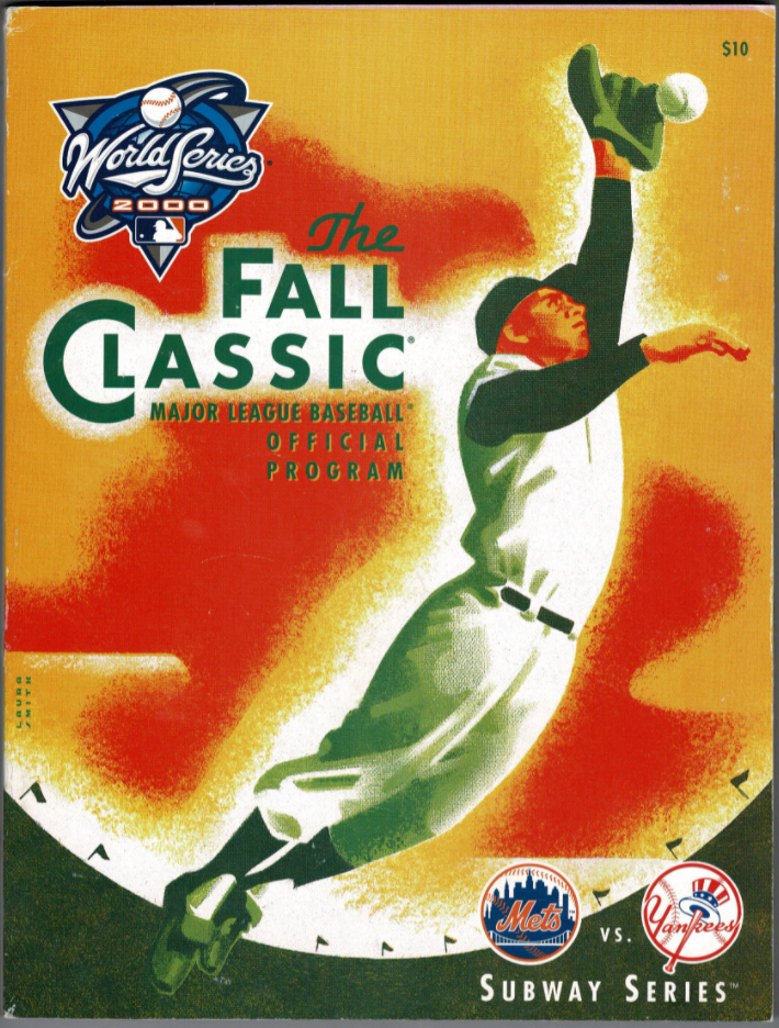 MLBオーセンティックコレクション2000ポスター 2000 World Series New York Yankees Mets Vintage Original Program