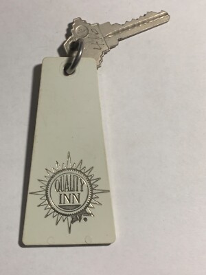 Quality Inn Hotel Motel Room Key Fob with Key Providence Rhode Island #416