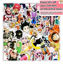 50pc Waterproof Vinyl Stickers Japan Anime Luggage Phone Laptop Water Bottle Car