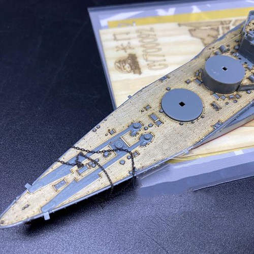 1/700 Scale Wooden Deck Kit for Fujimi 431314 Nagato Class Battleship Model Part - Imagen 4 de 4