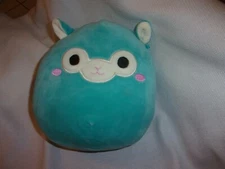 Squishmallow Kellytoy ivory plush lovey baby 9" turquoise sheep lamb TIM llama