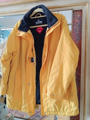 Jacke Walbusch Klepper gelb Aquastop Winddicht Wasserdicht Fleece