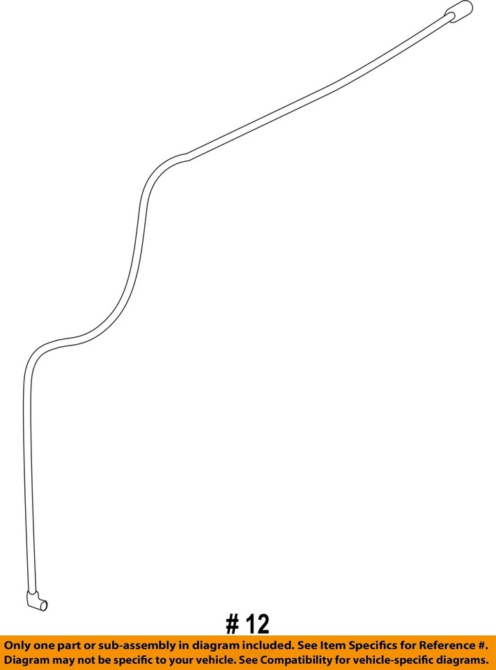 NEW GENUINE Windshield Wiper Washer Hose 07-14 Cadillac Chevrolet GMC 25993592 - Foto 10