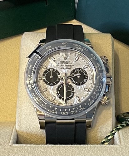 Rolex Daytona Meteorite Dial White Gold Oysterflex 116519LN New / Unworn 2022 | eBay