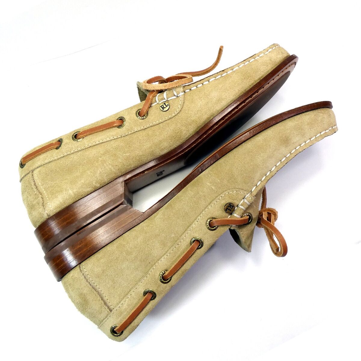 Mint Polo Ralph Lauren Suede Leather Moccasin Loafers Size Mint Polo Ralph Lauren Suede Leather Moccasin Loafers Size