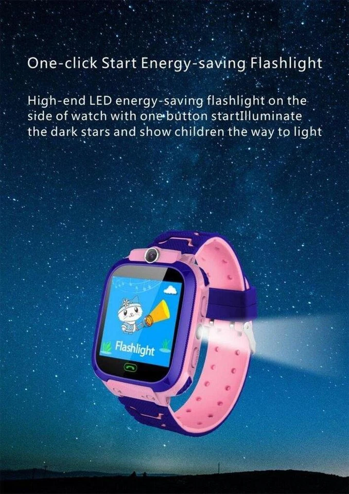 Kids Smart Watch 4G SOS SIM LBS Tracker Call Phone Camera Waterproof Smartwatch - Image 4 of 4