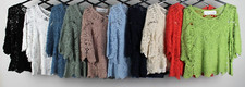 New Italian Ladies Quirky 2 Piece Set  Casual Summer Crochet Top Tunic