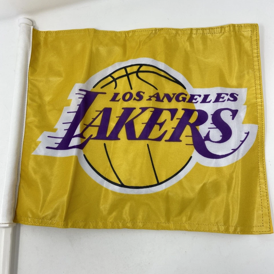 LA LAKERS 14.5” x 12” GOLD CAR FLAGS *BRAND NEW NEVER USED* - Image 4 of 4