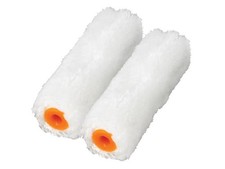Image of Faithfull - Medium Pile Mini Roller Refills 100mm (4in) Pack of 2