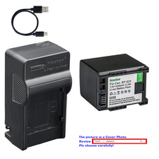 Kastar BP-820 Battery AC USB-C Charger for Canon XA20 XA25 XA30 XA35 XA40 XA45