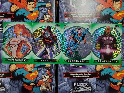 2025 Upper Deck Fleer Brilliants Superman Green Kryptonite /499 - YOU PICK!*****