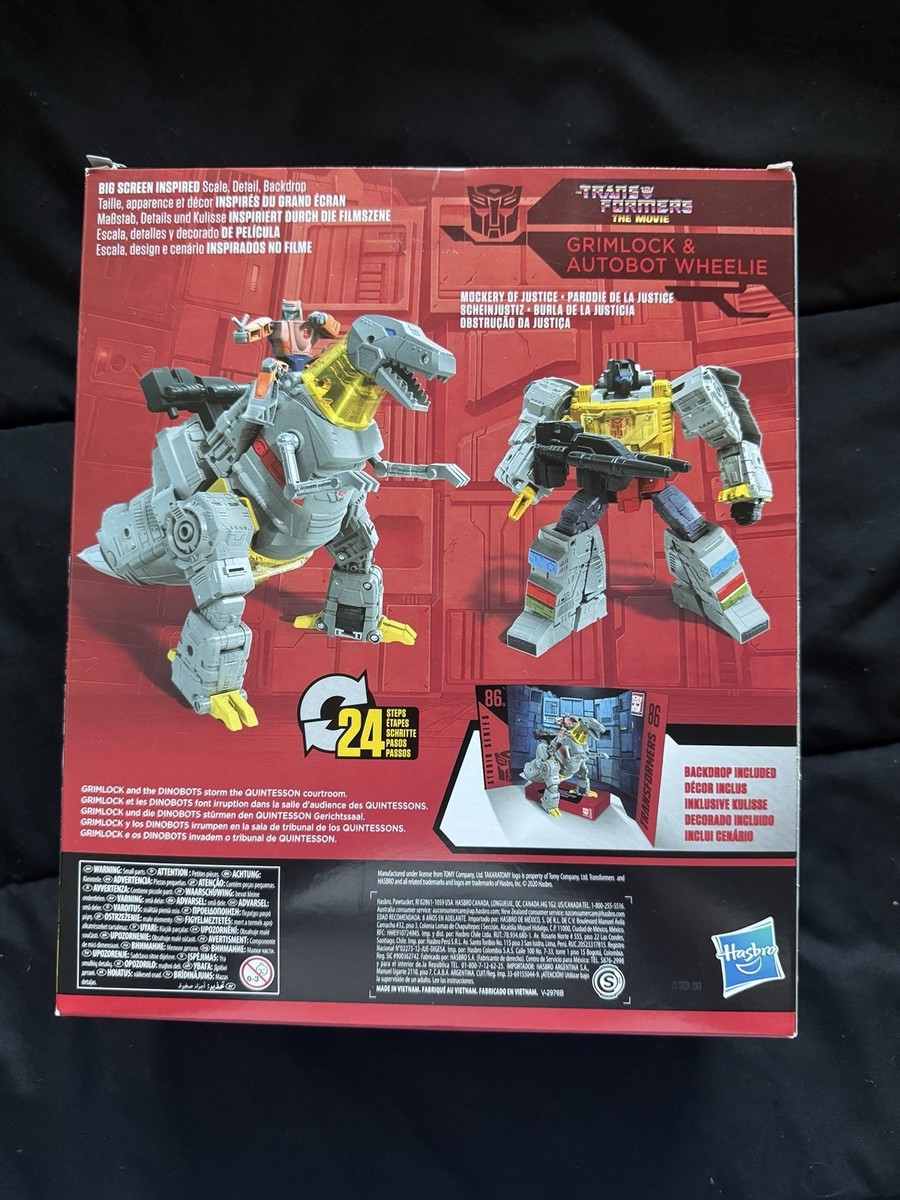 Studio Series 86-06 Líder La Película Grimlock y Autobot Wheelie