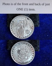 Unity And Liberty Symbol 1 Troy Oz .999 Fine Silver Round 95.00 per troy oz