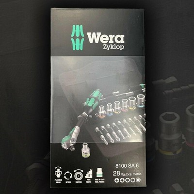 Wera Zyklop Speed-Knarrensatz 1/4'' | metrisch 28-tlg. 8100 SA 6