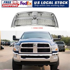 Chrome Front Grille For 2010-2018 Dodge Ram 2500 3500 Replacement Upper Grill Chrome Front Grille For 2010-2018 Dodge Ram 2500 3500 Replacement Upper Grill