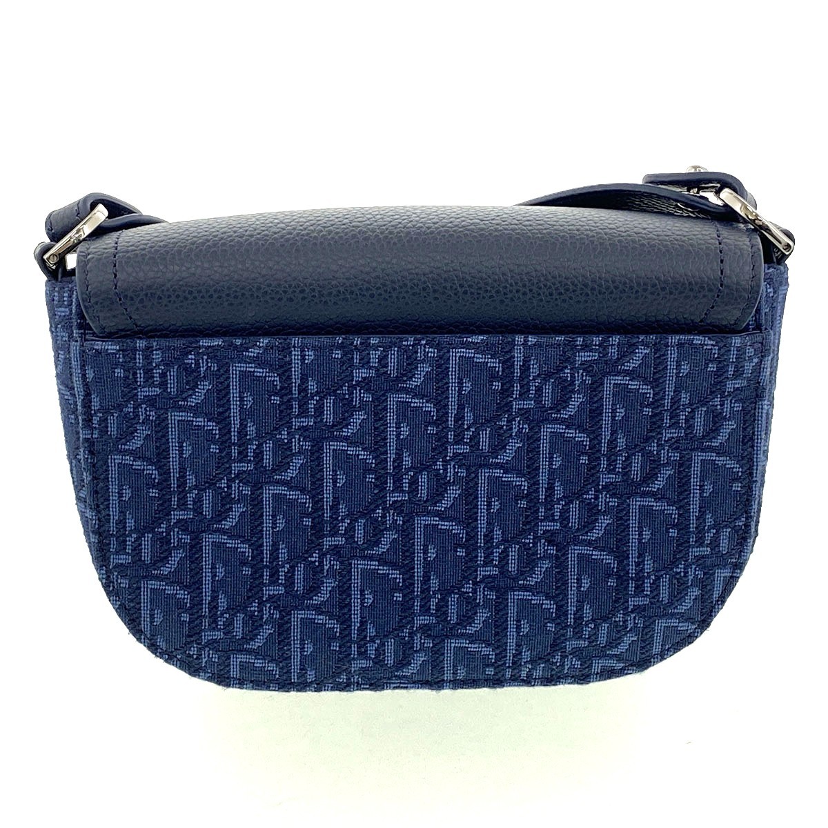 Dior Oblique saddle Mini Bag Shoulder Bag 2ADCA435YKS  Navy Used 3