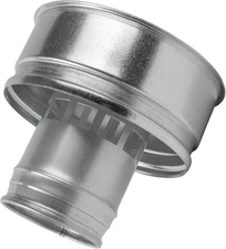 4 Inch Roofing Rain Cap - Galvanized Steel round Roof Vent Cover - All Weather H