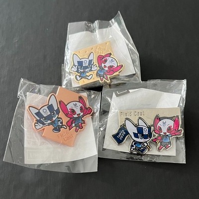 Tokyo 2020 Olympic Games Field Cast Mascot pin badge(set of 3)
