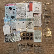 Assorted Clear  Cling Rubber Stamps Lot of 20 Stampendous, etc Paper Crafting