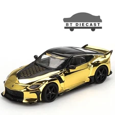 MINI GT NISSAN Z VEILSIDE FFZ400 FFZ 400 1/64 DIECAST MODEL GOLD CHROME MGT00985