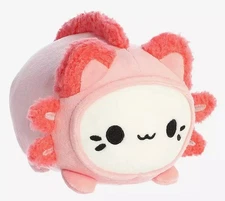 Tasty Peach Axolotl Meowchi Plush Hot Topic Exclusive Stuffed Cat Plushie - NEW