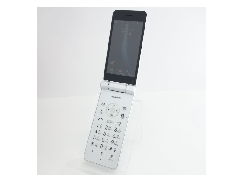 SHARP AQUOS KEITAI 2 601SH White SoftBank 4G Android Flip Phone