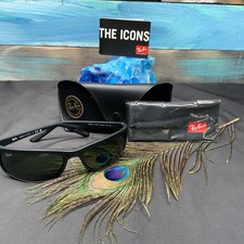 NEW AUTHENTIC RAY-BAN RB 2027 W1847 BLACK N-2 LENS SUNGLASSES 62-19-130