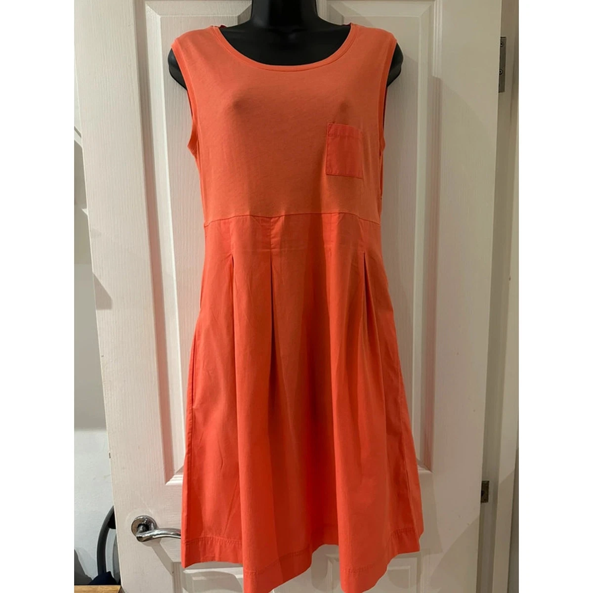 strapless open back dress COS Orange Waterfall Detail Dress main image 0