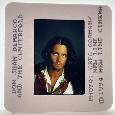 Vintage 35mm Slide of Johnny Depp Actor in Don Juan DeMarco 90s Movie #3