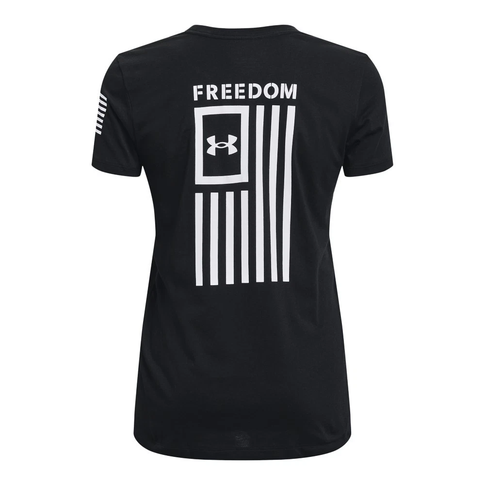 Under Armour 1370814 Women's UA Freedom Flag T-Shirt, Black/White, Medium
Opens in a new window or t