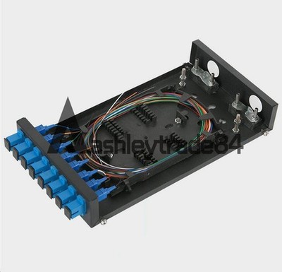 8 core SC SM UPC adapter 8 Port Patch Panel Pigtai Mini Fiber Optic Terminal Box