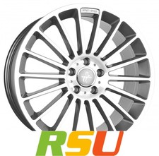 Keskin KT15 Speed palladium front polish 7x17" ET48 LK5 108 ML 72.6 Alufelgen...