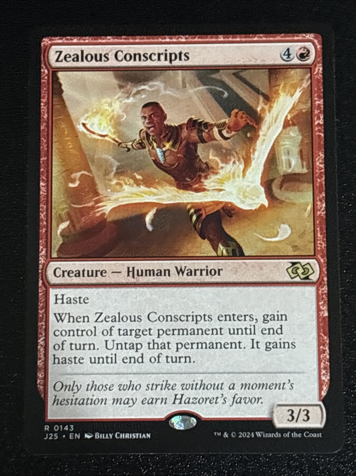 MTG Foundations Jumpstart Zealous Conscripts 0143 NM Rare