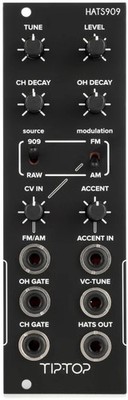 Tiptop Audio HATS909 Eurorack Hi-hats Module - Black