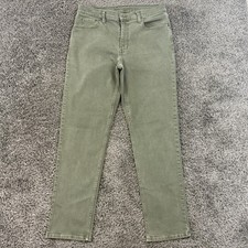 LL Bean BeanFlex Standard Athletic Mens Jeans 34x32 Green Coolmax 507485