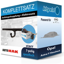 Für Opel Astra F Fh. 91- AUTO HAK Anhängerkupplung starr + 7polig E-Satz neu