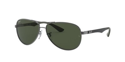 Ray-Ban RB8313 Carbon Fiber Aviator Sunglasses Polarized 61mm Men