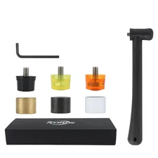 Multi Head Jewelry Hammer with 6 Replaceable Heads Metalworking Craft Tool