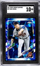 2021 Topps Chrome Sapphire #92 Tarik Skubal Rookie SGC 10 GEM MINT RC