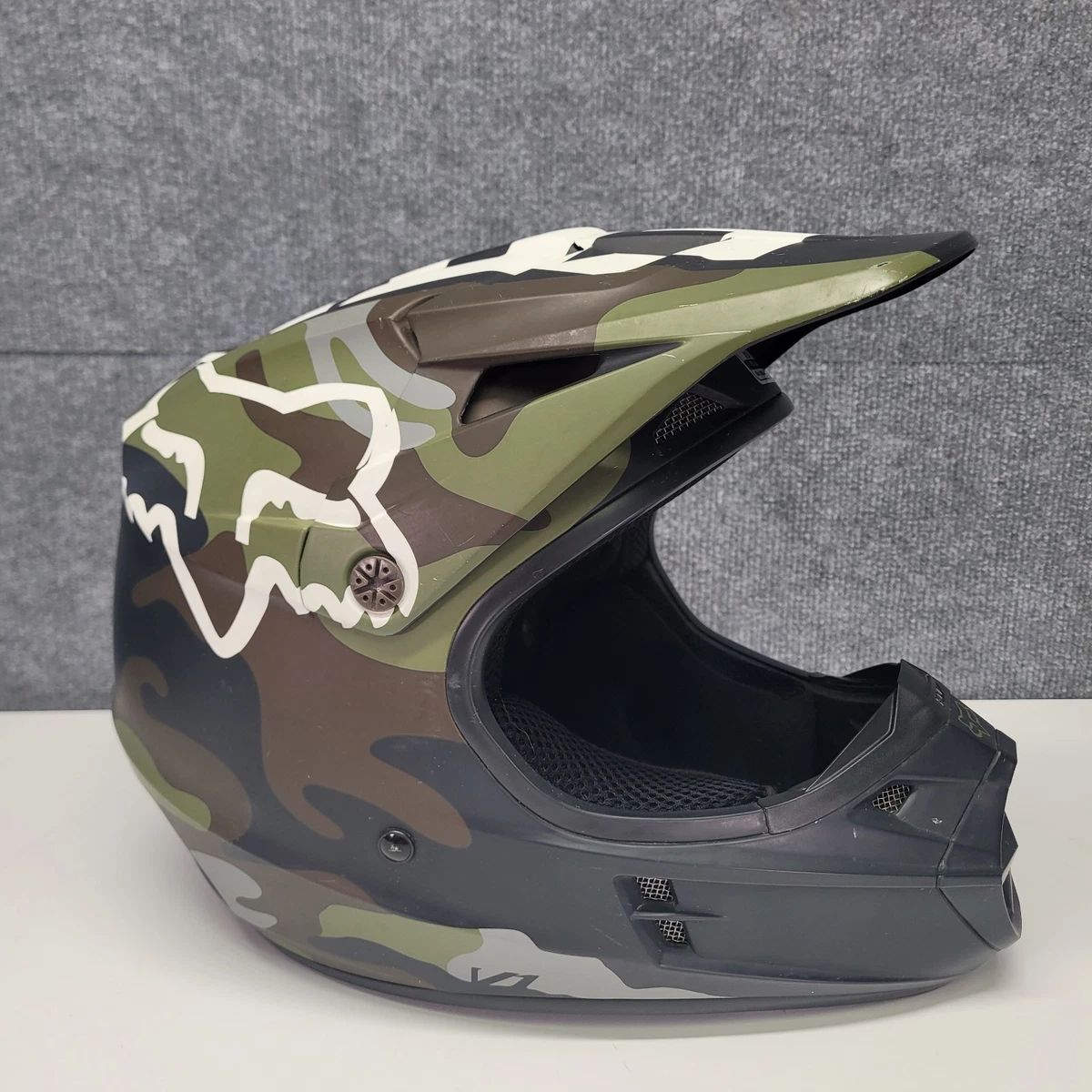 FOX V1 Helmet Camo Green Lサイズ Fox Racing Green DOT Approved Motorcycle & Powersports Helmets for