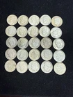 Lot of 25 Roosevelt Dimes - 90% Silver (1950’s) 1.8075 Troy oz ASW 1