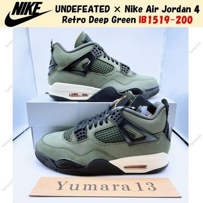 UNDEFEATED × Nike Air Jordan 4 Retro Deep Green IB1519-200 Herren Gr.
