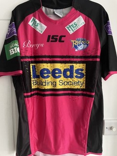 LEEDS RHINOS RLFC DARRELL GRIFFIN MATCH WORN SHIRT