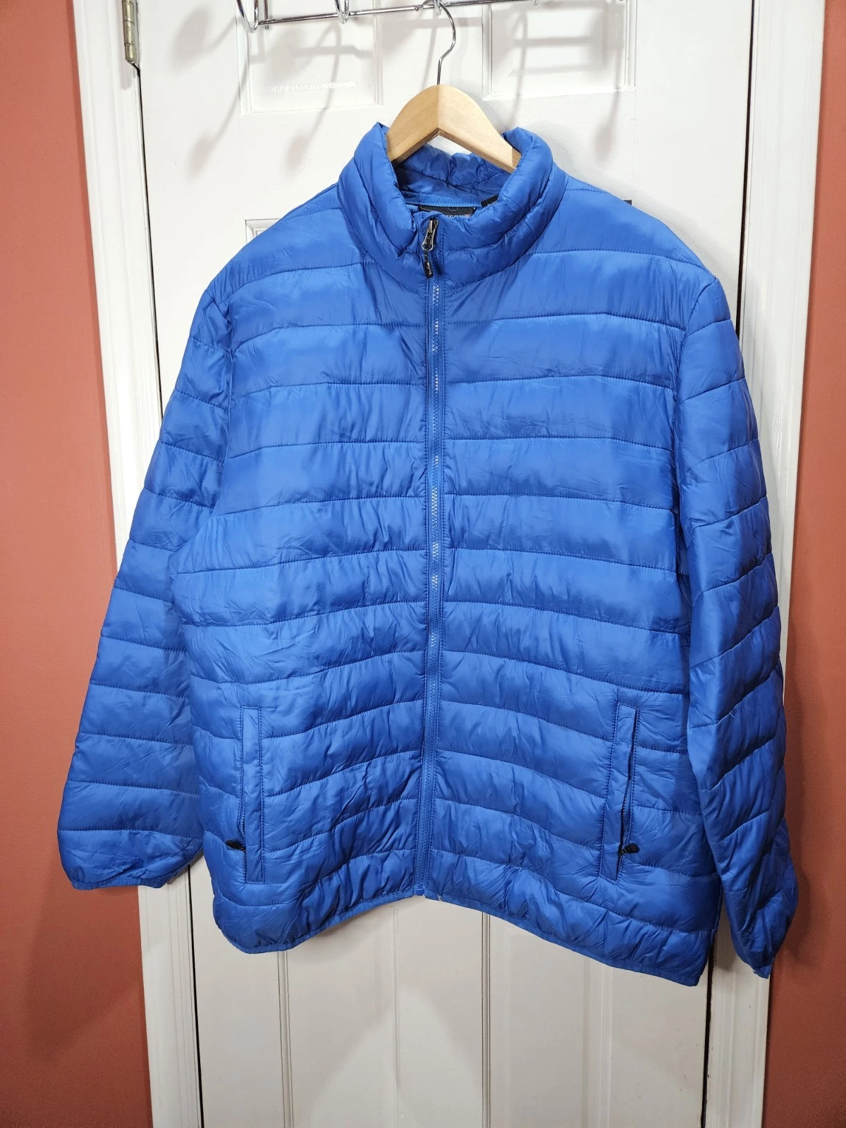 Swiss Tech PUFFY JACKET, INSULATED PACKABLE ZIP POCKETS MEN'S XL