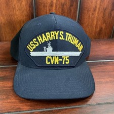 USS Harry S Truman Hat CVN-75 Snapback Made in USA Cap Made In USA