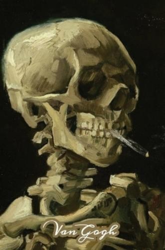 Sketchlogue Skeleton of a Skull with a Cigarette Van Gogh Not (Copertina rigida)