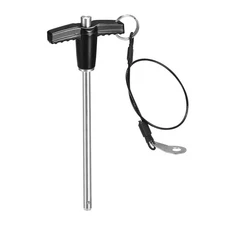 T Handle Locking Pins, Push-Button Quick Release Pin with Lanyard, 6mm-100mm